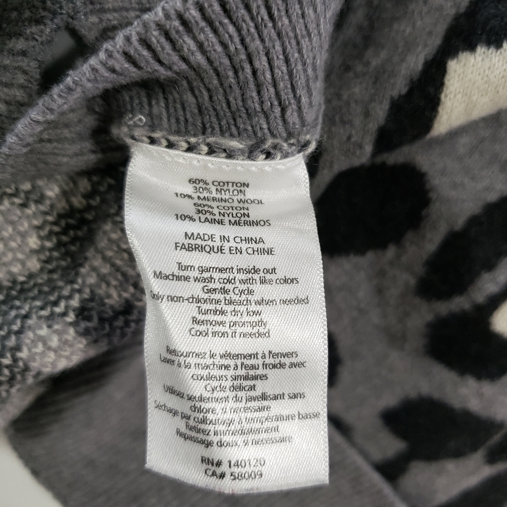 Stella & Dot Leopard Side Button Sweater - Picture 5 of 6